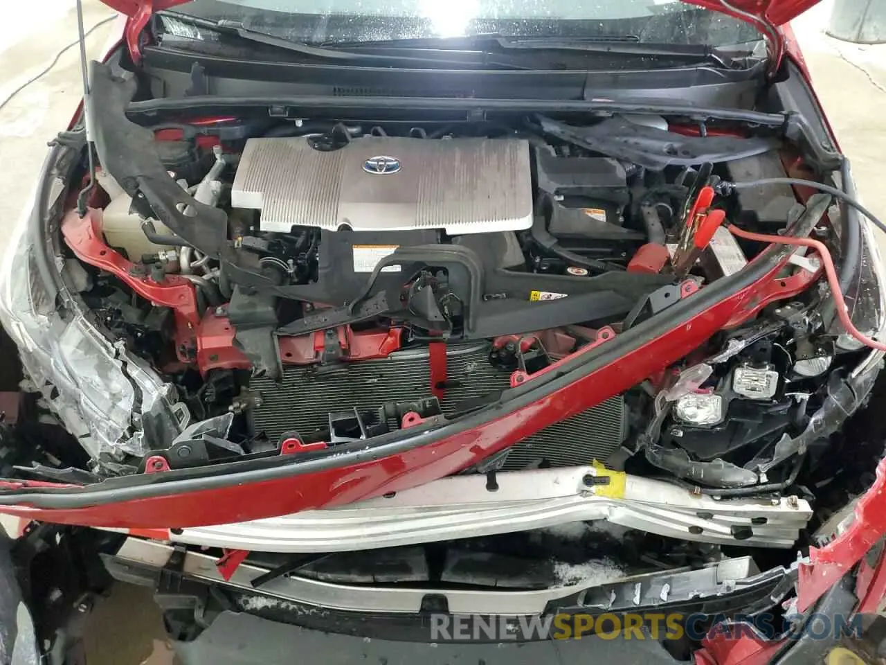 11 fotografías del automóvil dañado JTDKARFP4L3126217 TOYOTA PRIUS 2020