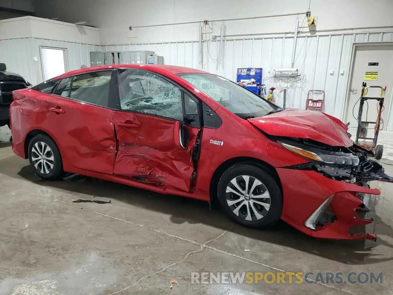 4 fotografías del automóvil dañado JTDKARFP4L3126217 TOYOTA PRIUS 2020