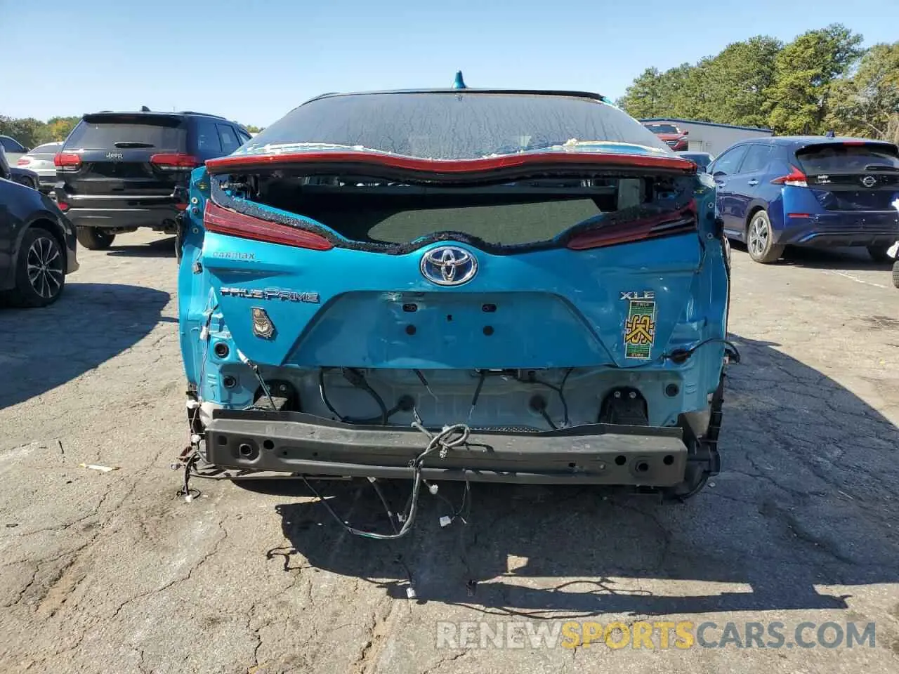 6 fotografías del automóvil dañado JTDKARFP4L3132633 TOYOTA PRIUS 2020