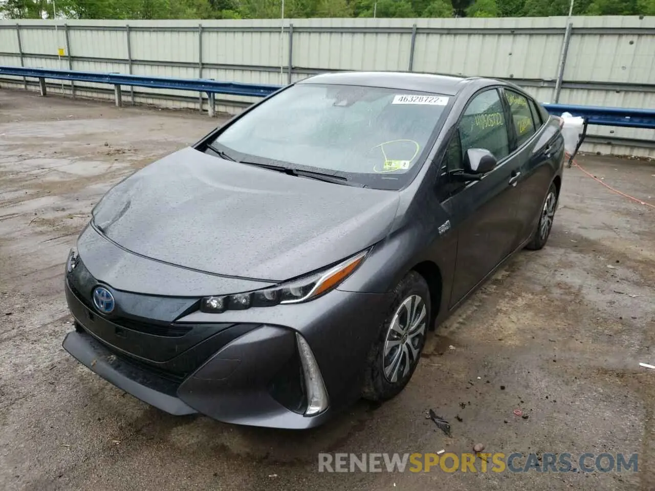 2 fotografías del automóvil dañado JTDKARFP4L3160383 TOYOTA PRIUS 2020