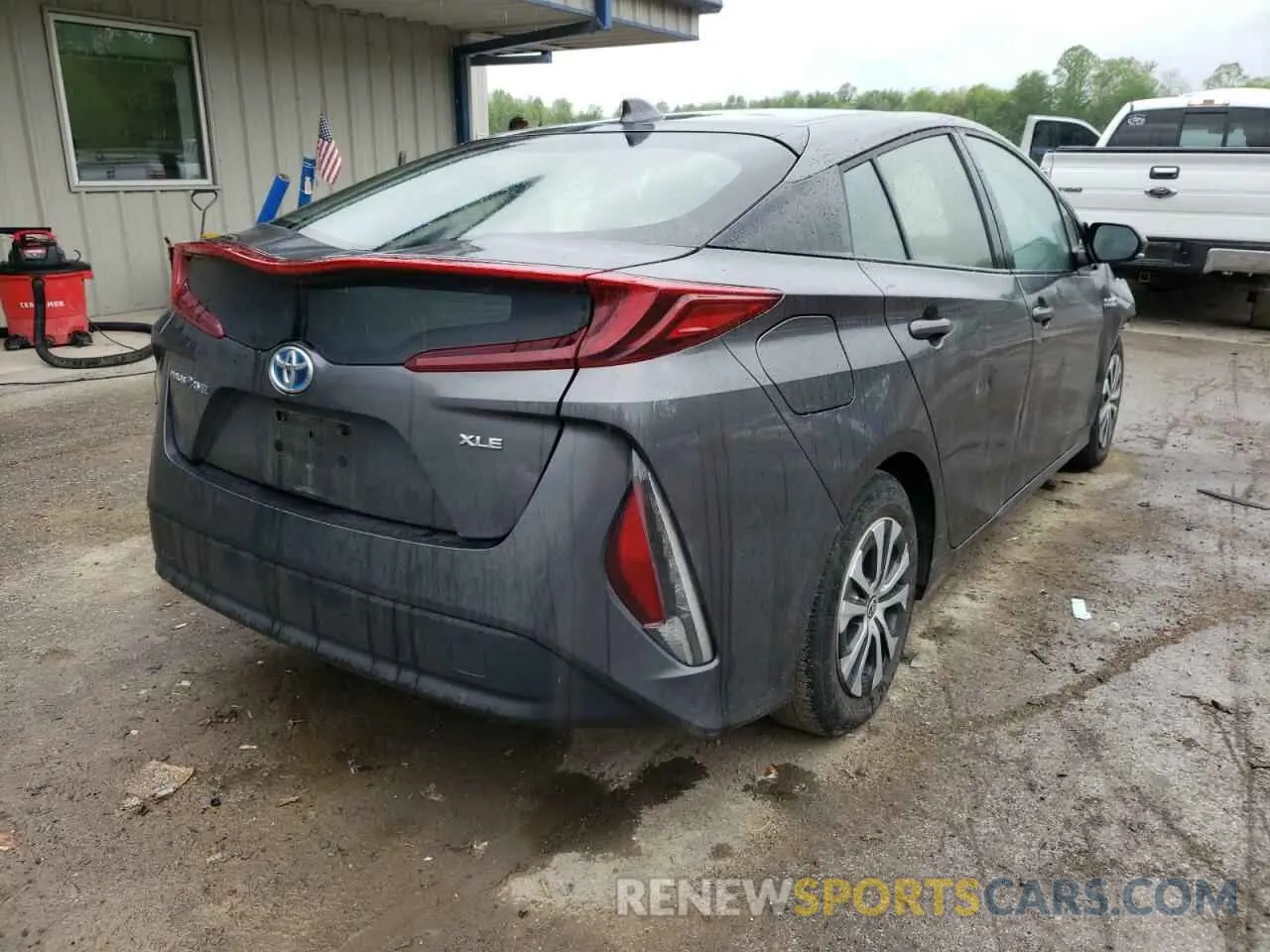 4 fotografías del automóvil dañado JTDKARFP4L3160383 TOYOTA PRIUS 2020