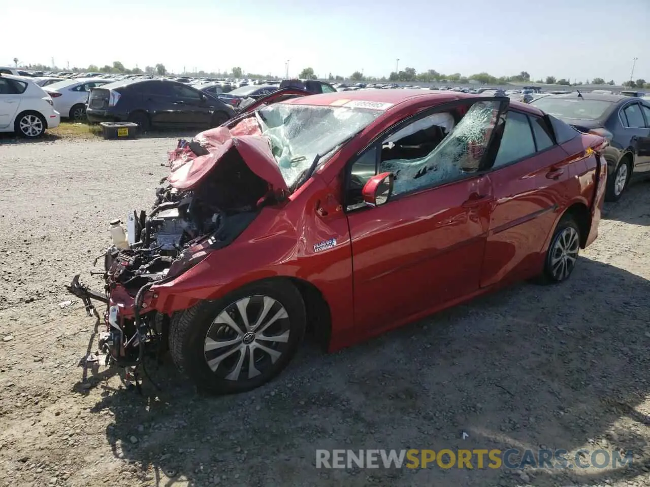 1 fotografías del automóvil dañado JTDKARFP5L3130079 TOYOTA PRIUS 2020