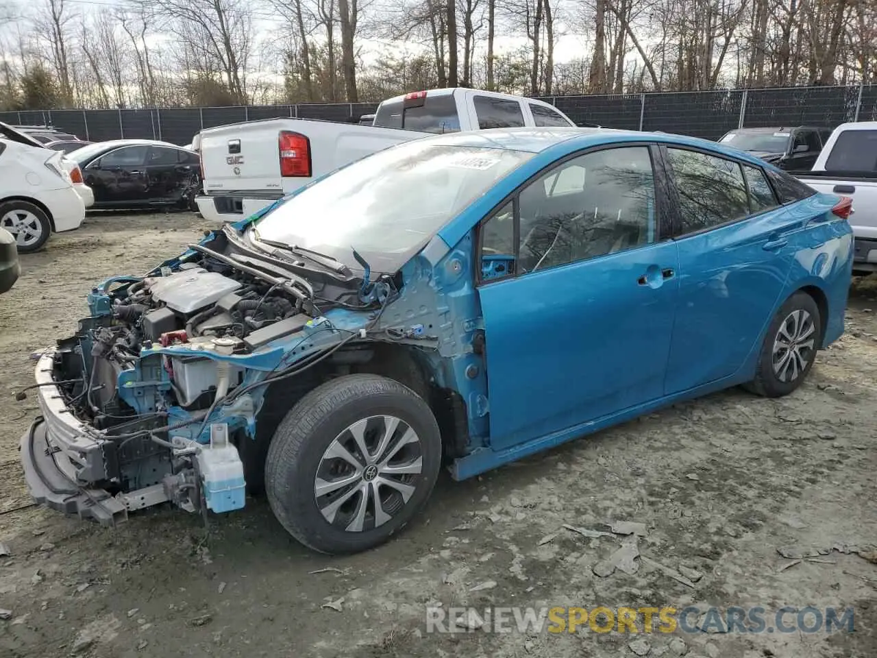 1 fotografías del automóvil dañado JTDKARFP5L3158657 TOYOTA PRIUS 2020