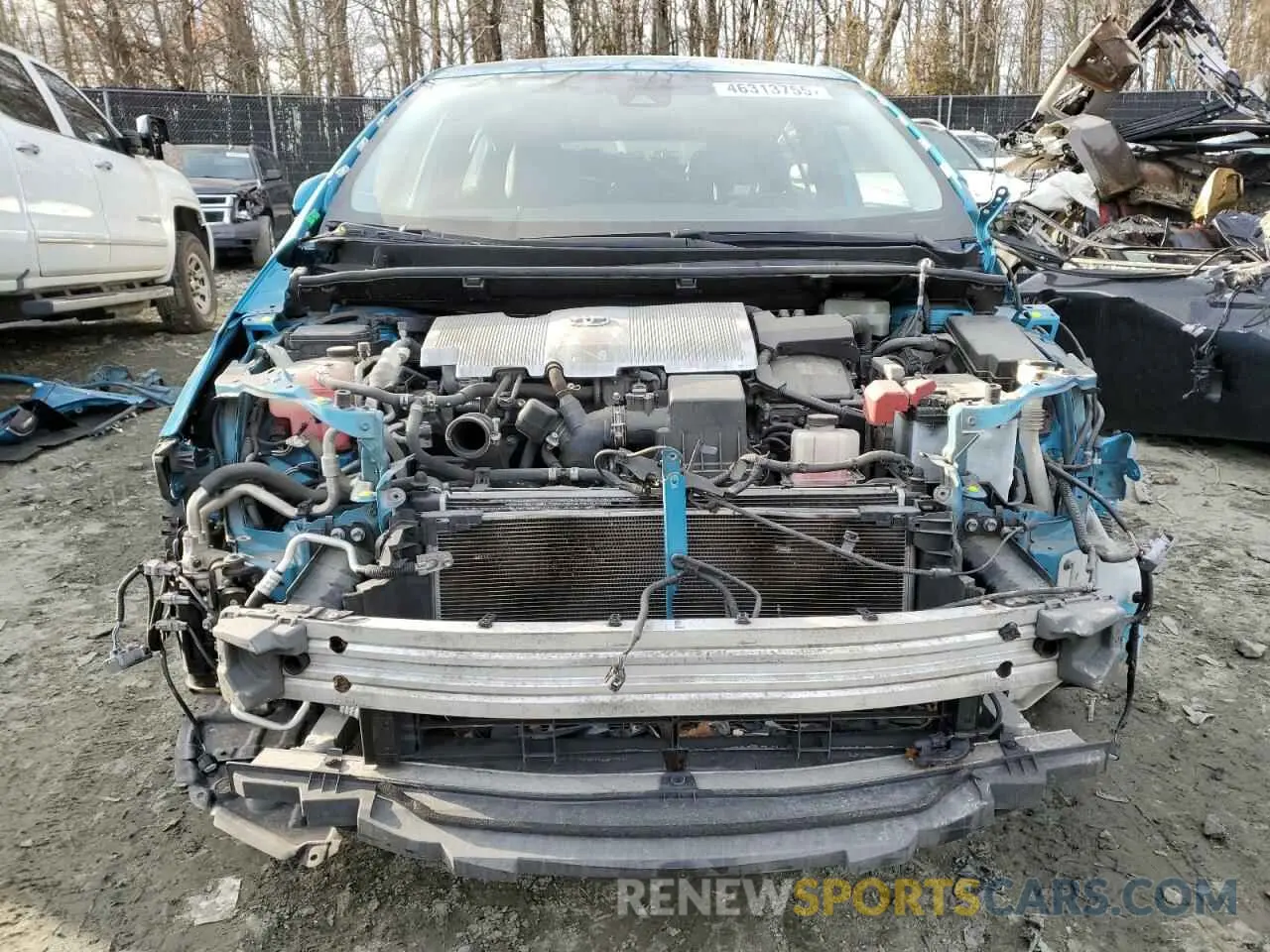 5 fotografías del automóvil dañado JTDKARFP5L3158657 TOYOTA PRIUS 2020
