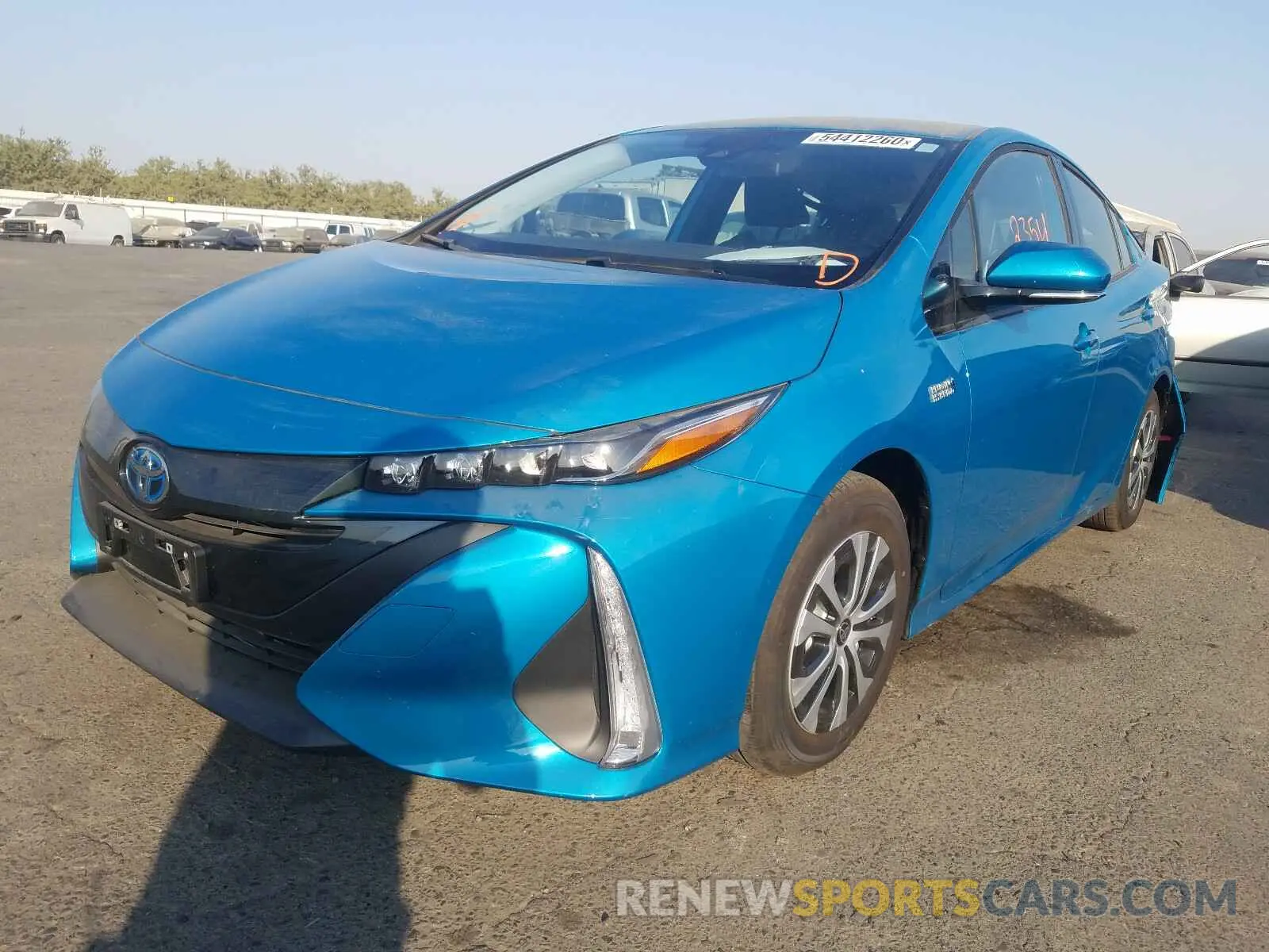 2 fotografías del automóvil dañado JTDKARFP5L3160344 TOYOTA PRIUS 2020