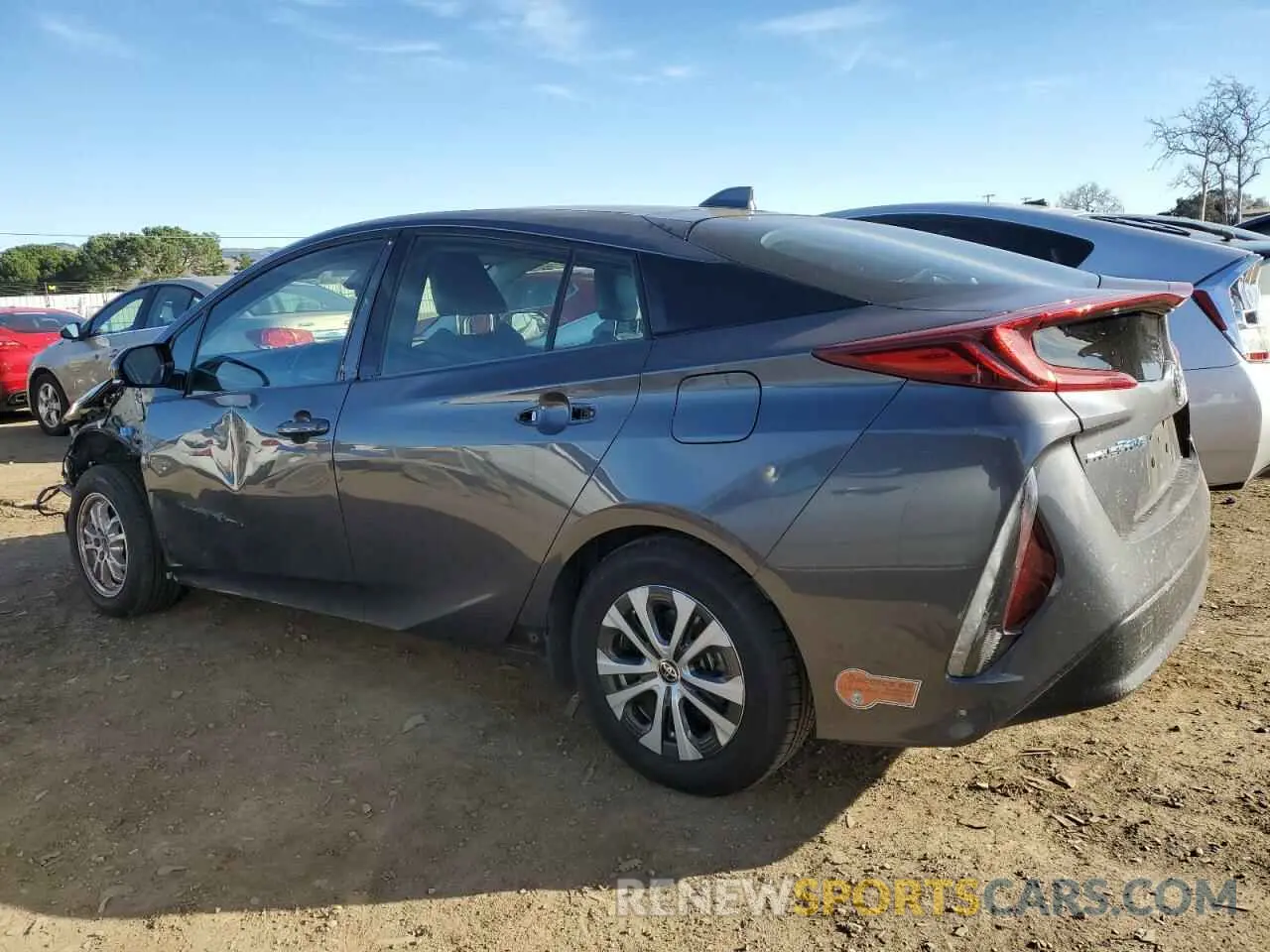 2 fotografías del automóvil dañado JTDKARFP6L3138059 TOYOTA PRIUS 2020