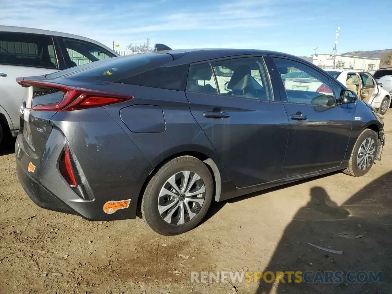 3 fotografías del automóvil dañado JTDKARFP6L3138059 TOYOTA PRIUS 2020