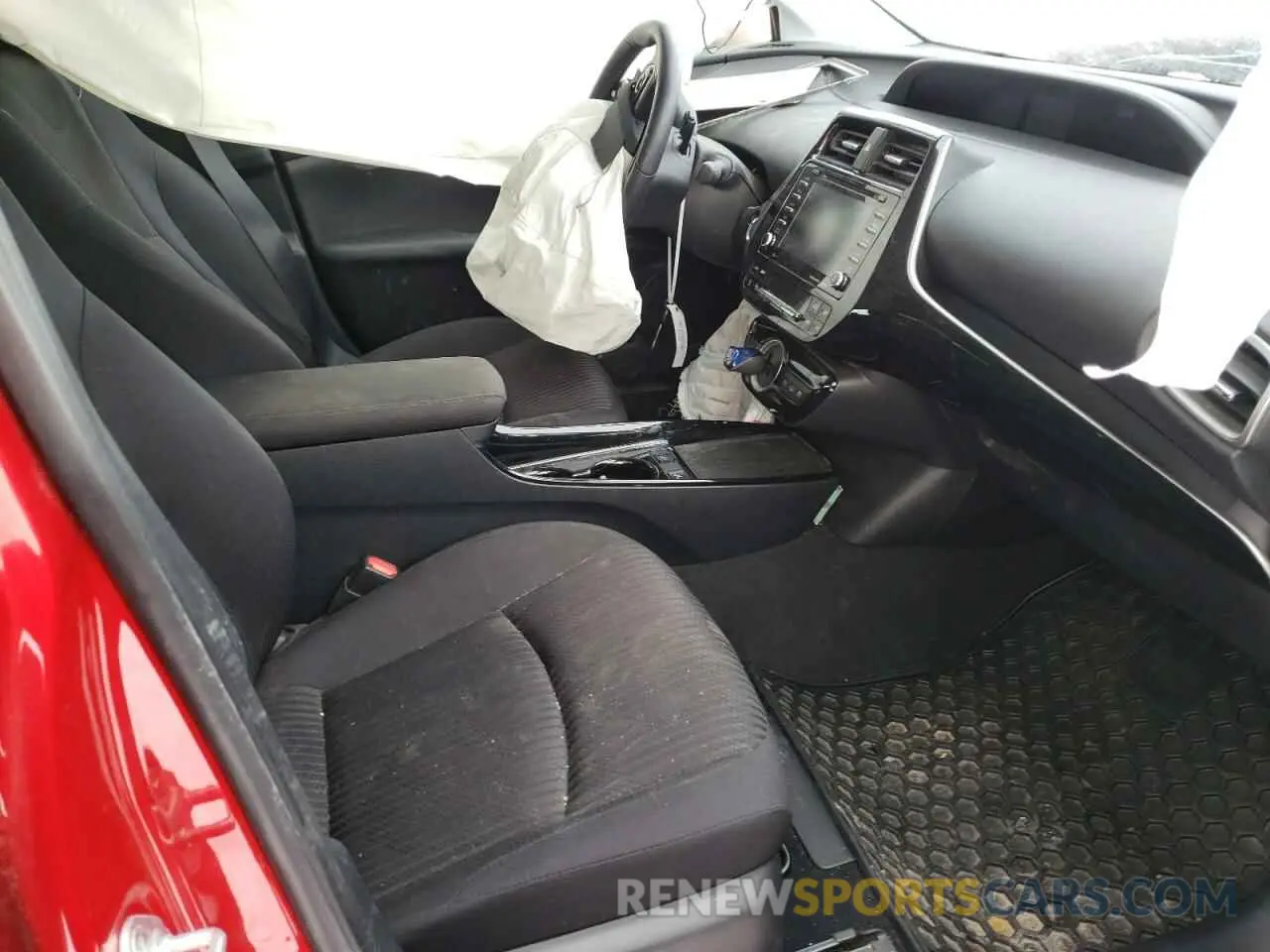 5 fotografías del automóvil dañado JTDKARFP7L3131850 TOYOTA PRIUS 2020