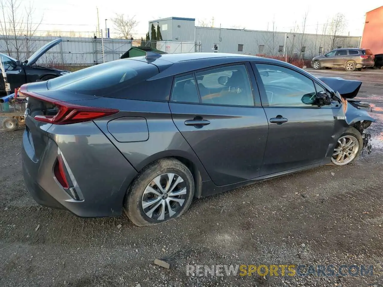 3 fotografías del automóvil dañado JTDKARFP7L3139334 TOYOTA PRIUS 2020