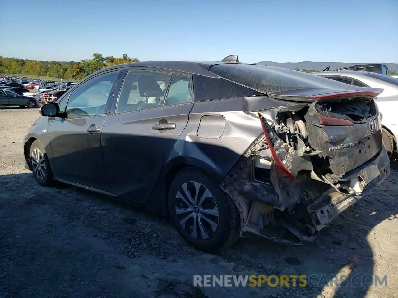 2 fotografías del automóvil dañado JTDKARFP8L3143571 TOYOTA PRIUS 2020