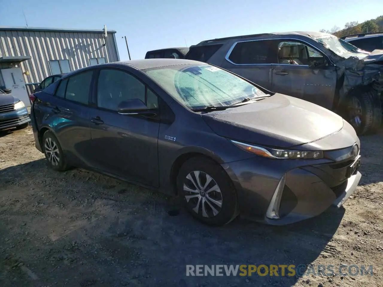 4 fotografías del automóvil dañado JTDKARFP8L3143571 TOYOTA PRIUS 2020