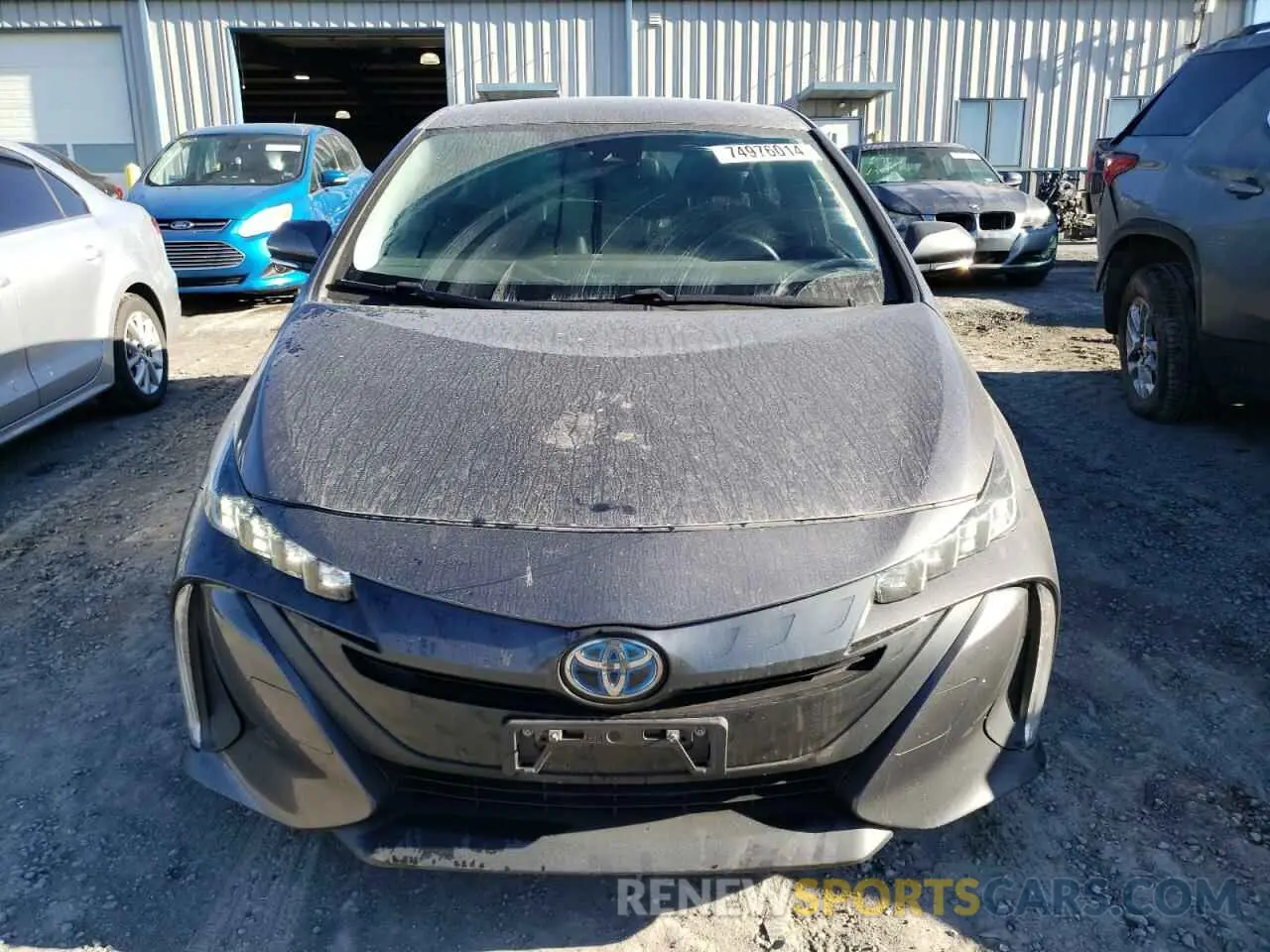 5 fotografías del automóvil dañado JTDKARFP8L3143571 TOYOTA PRIUS 2020