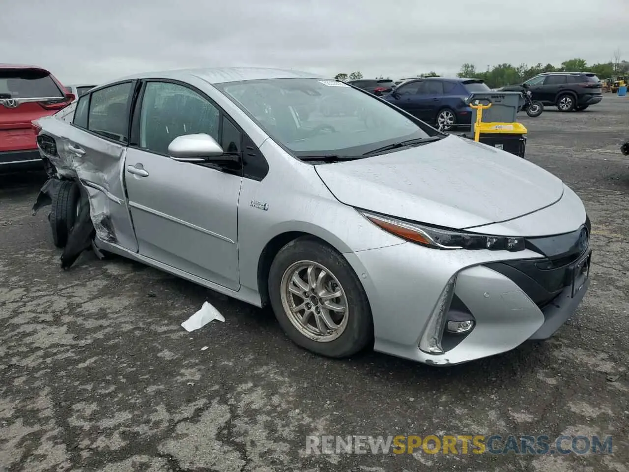4 fotografías del automóvil dañado JTDKARFP8L3155123 TOYOTA PRIUS 2020