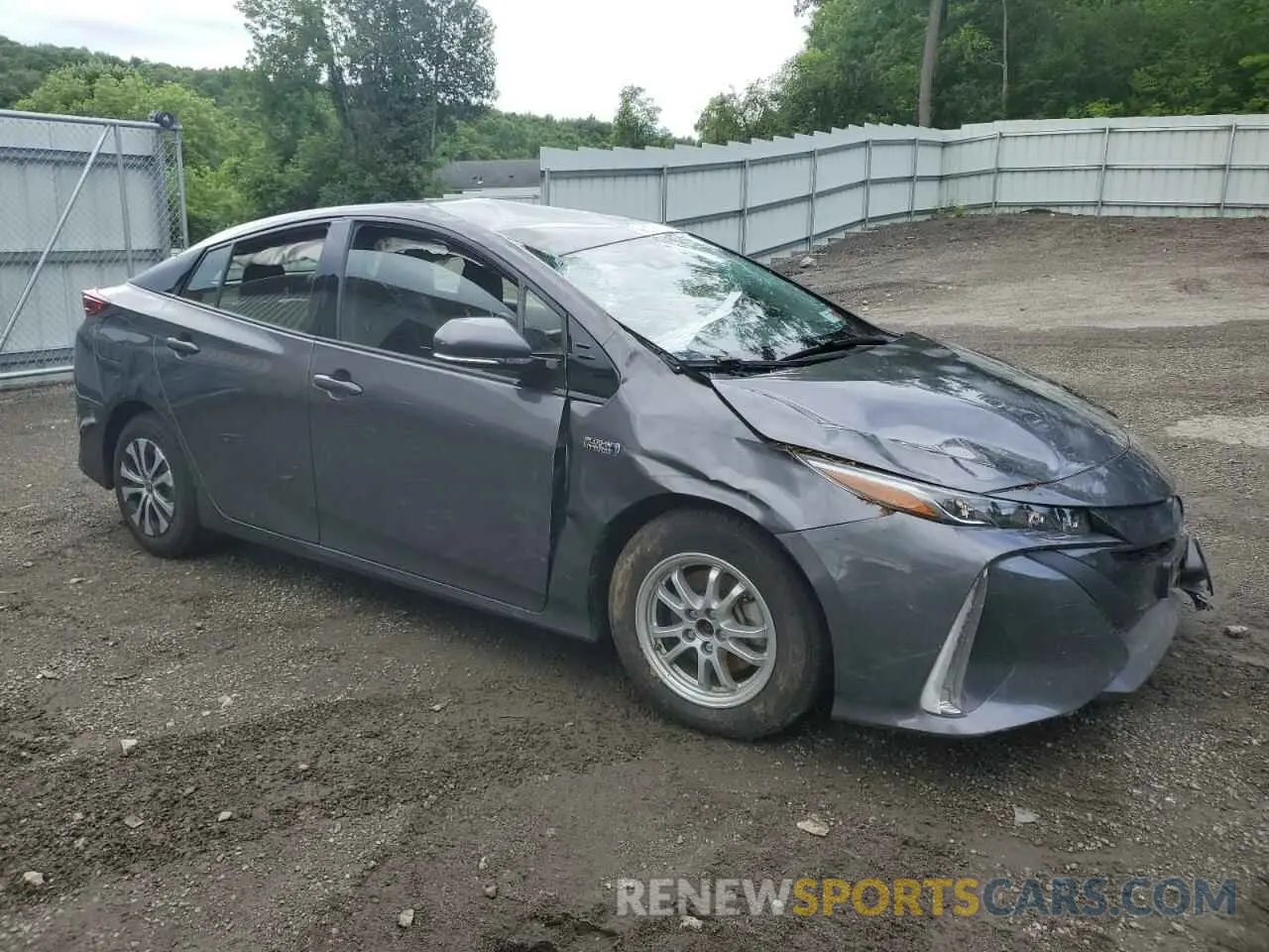 4 fotografías del automóvil dañado JTDKARFP8L3159320 TOYOTA PRIUS 2020