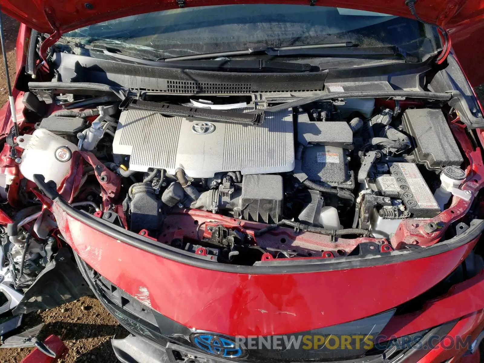 7 fotografías del automóvil dañado JTDKARFP9L3140890 TOYOTA PRIUS 2020
