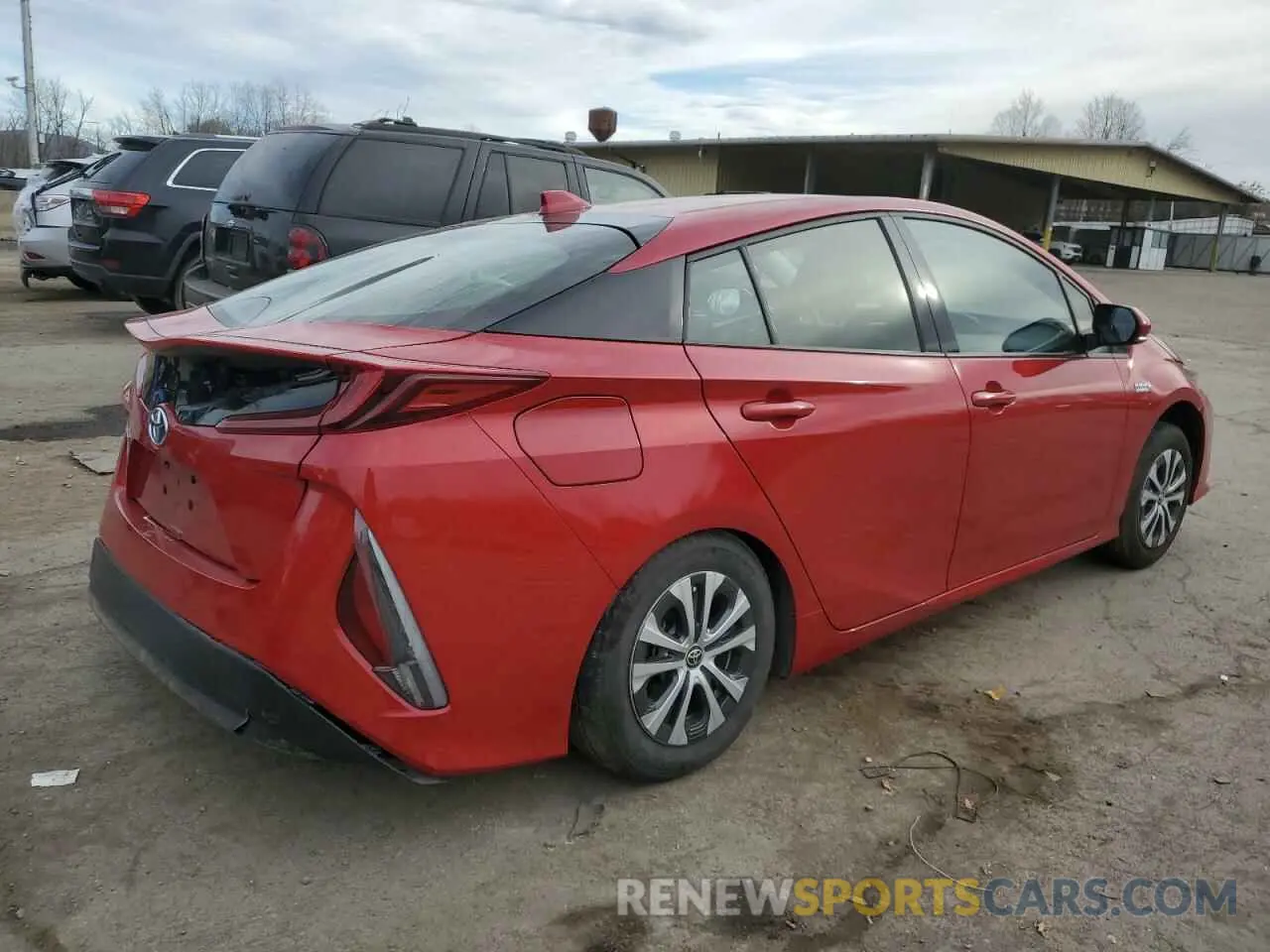 3 fotografías del automóvil dañado JTDKARFPXL3151834 TOYOTA PRIUS 2020