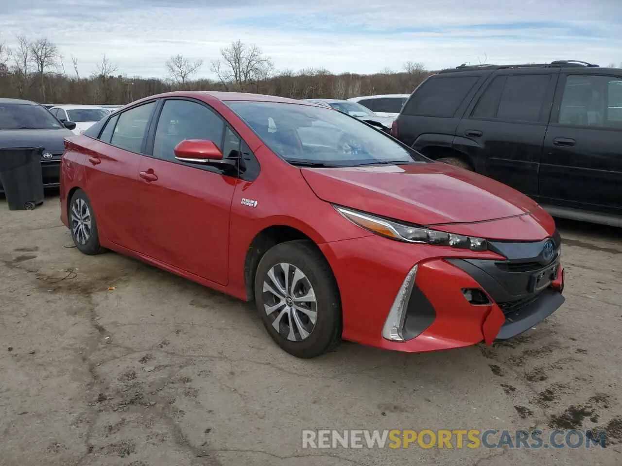 4 fotografías del automóvil dañado JTDKARFPXL3151834 TOYOTA PRIUS 2020