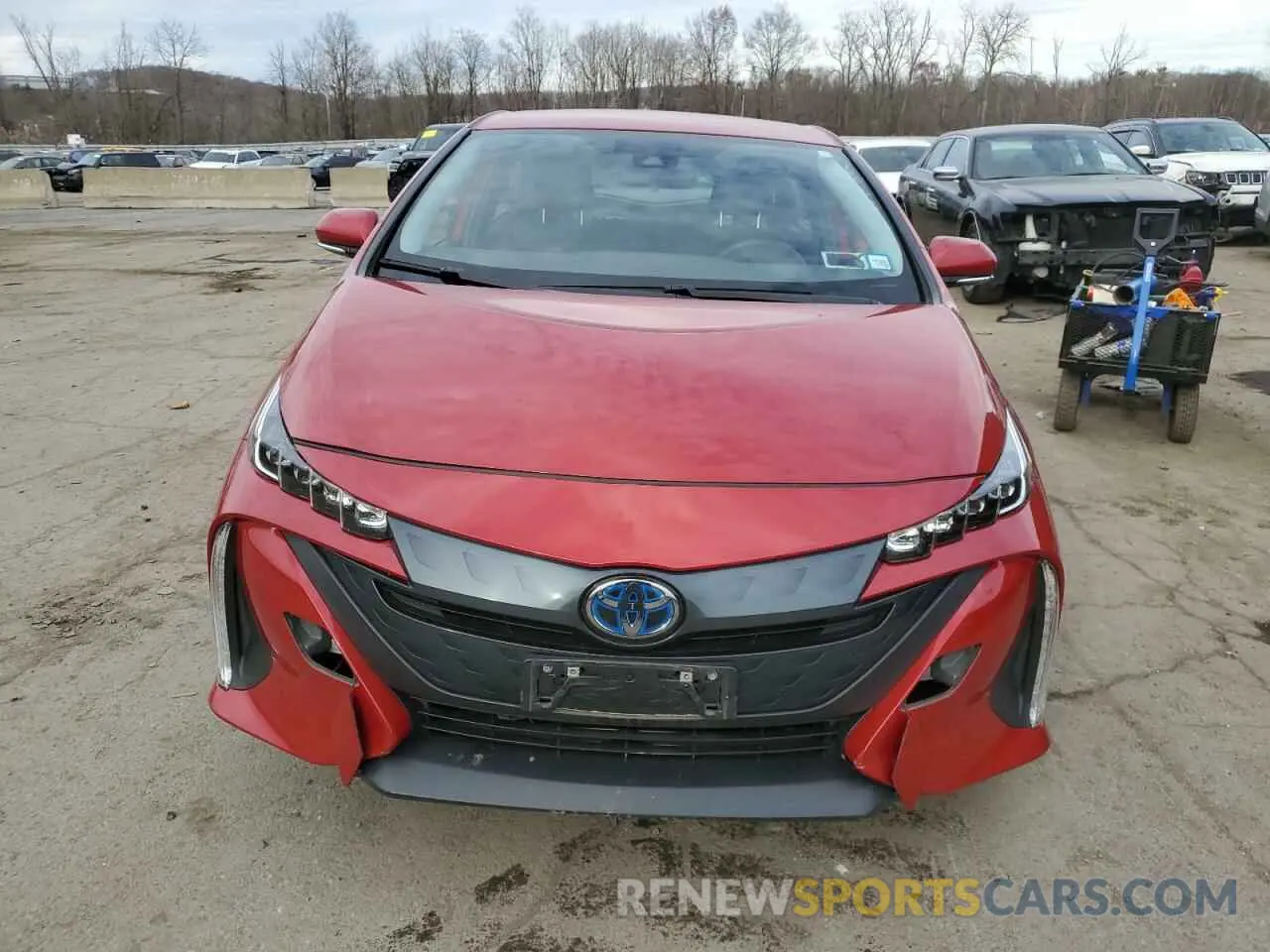 5 fotografías del automóvil dañado JTDKARFPXL3151834 TOYOTA PRIUS 2020