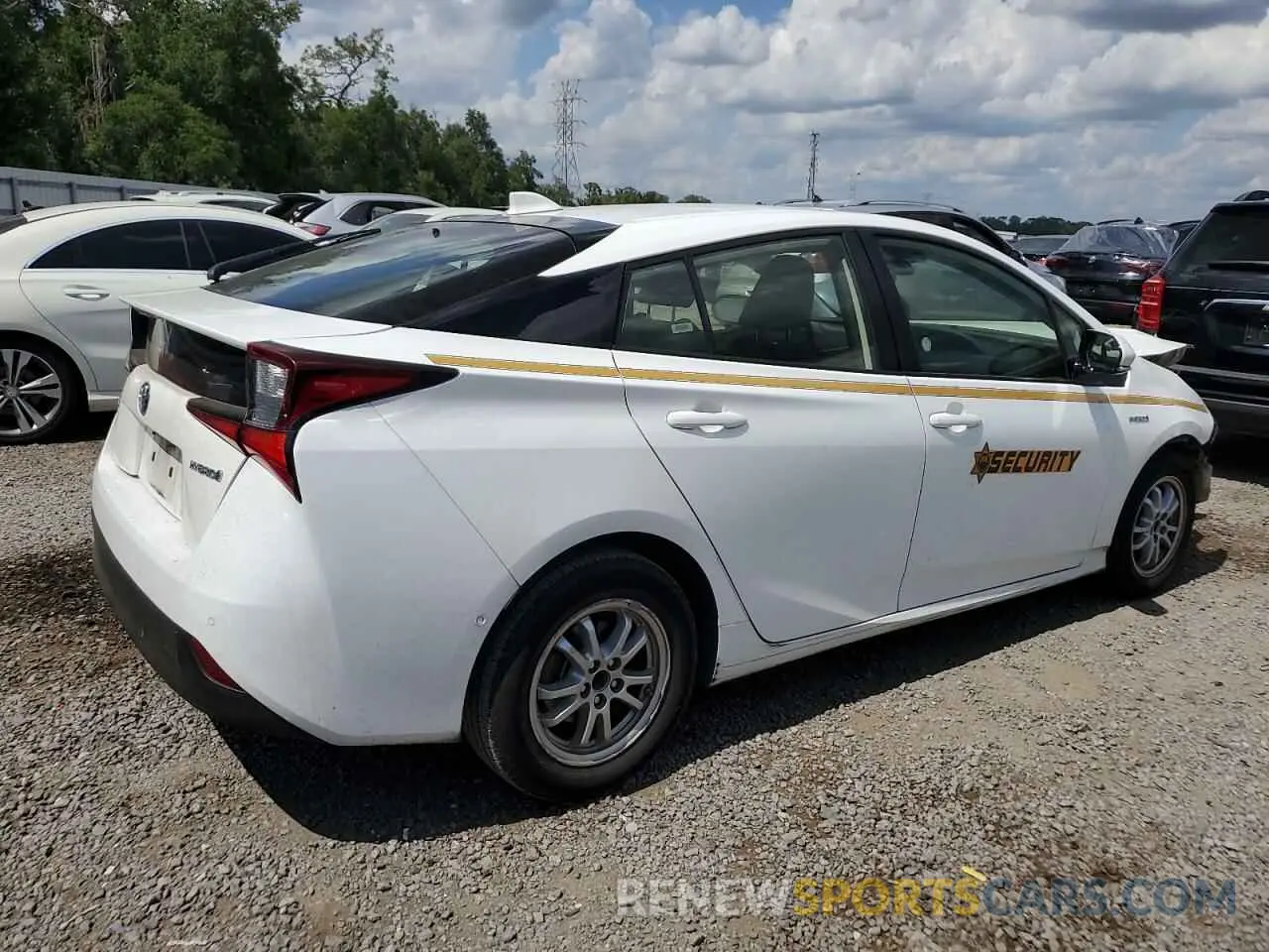 3 fotografías del automóvil dañado JTDKARFU0L3108349 TOYOTA PRIUS 2020