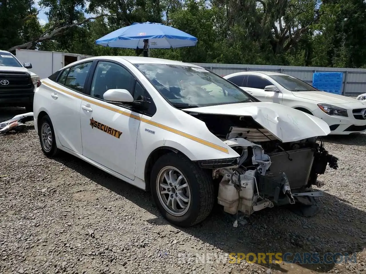 4 fotografías del automóvil dañado JTDKARFU0L3108349 TOYOTA PRIUS 2020