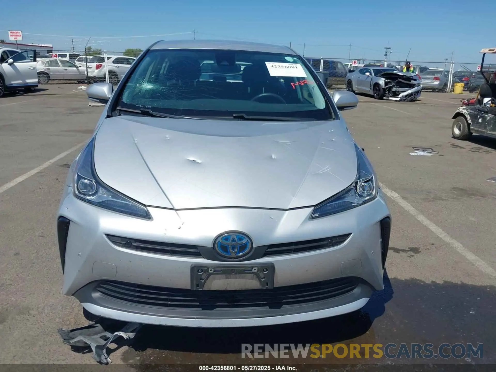 12 fotografías del automóvil dañado JTDKARFU0L3109212 TOYOTA PRIUS 2020
