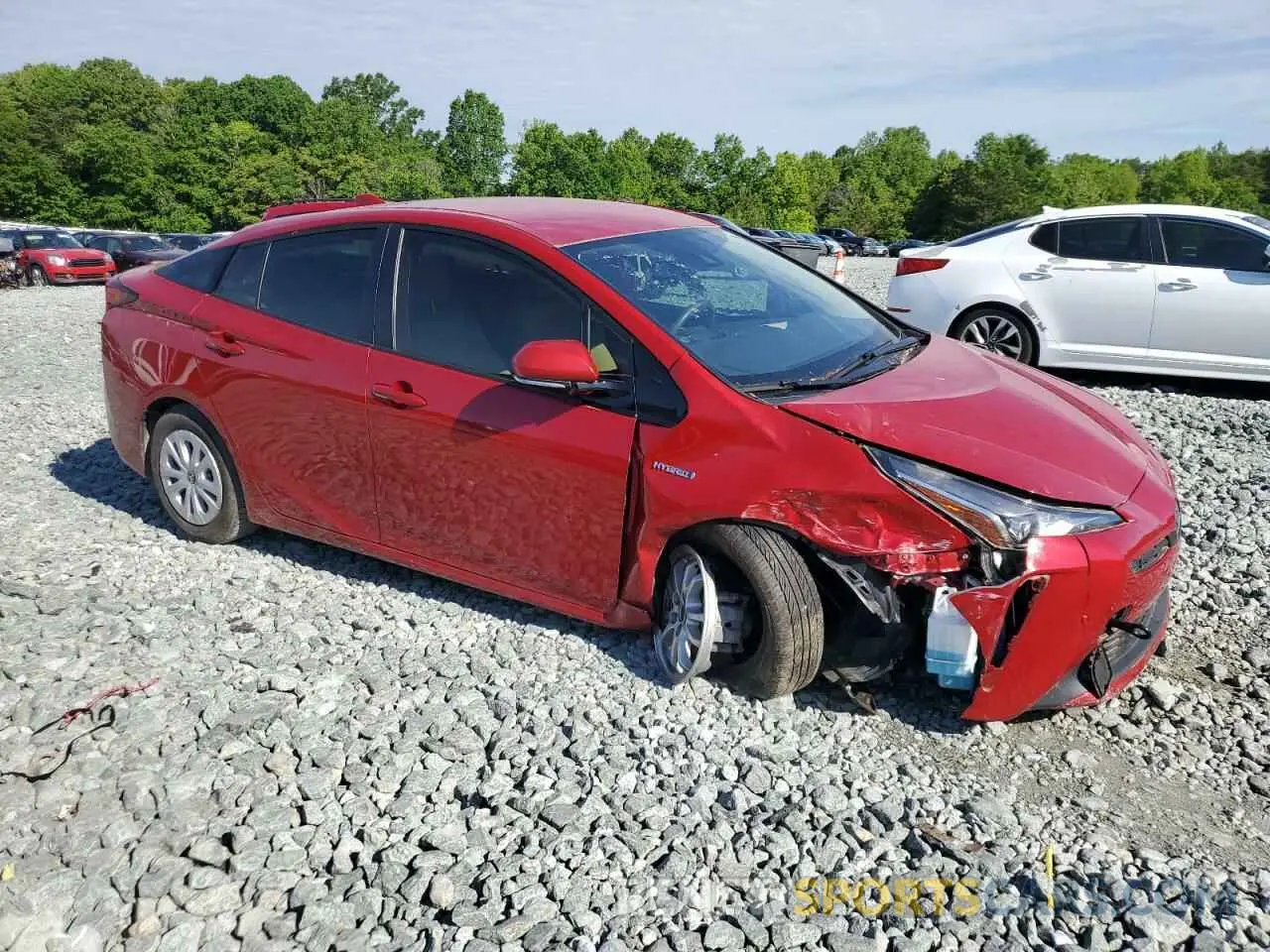 4 fotografías del automóvil dañado JTDKARFU0L3113762 TOYOTA PRIUS 2020