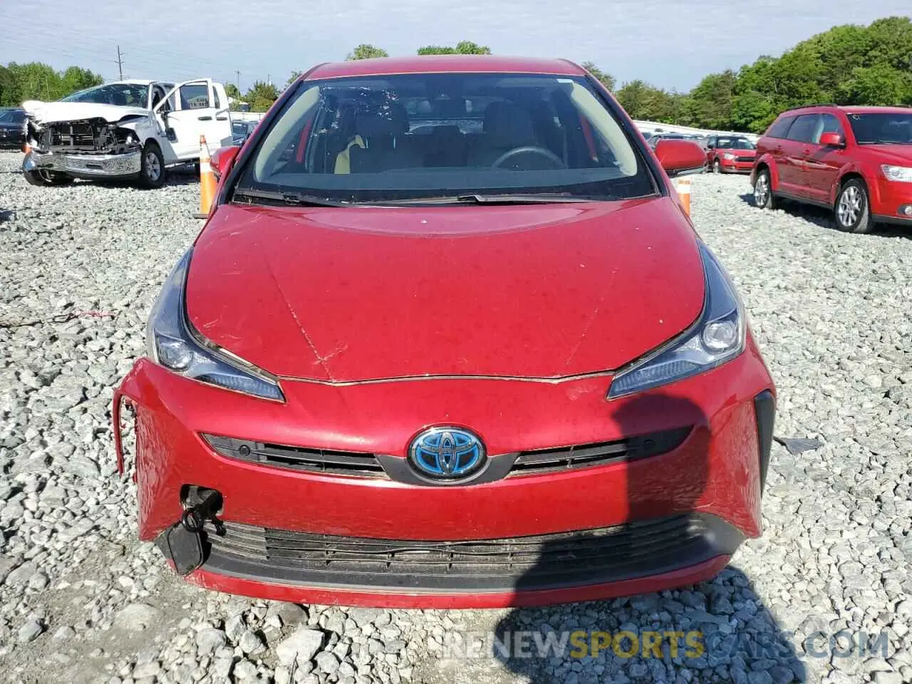 5 fotografías del automóvil dañado JTDKARFU0L3113762 TOYOTA PRIUS 2020