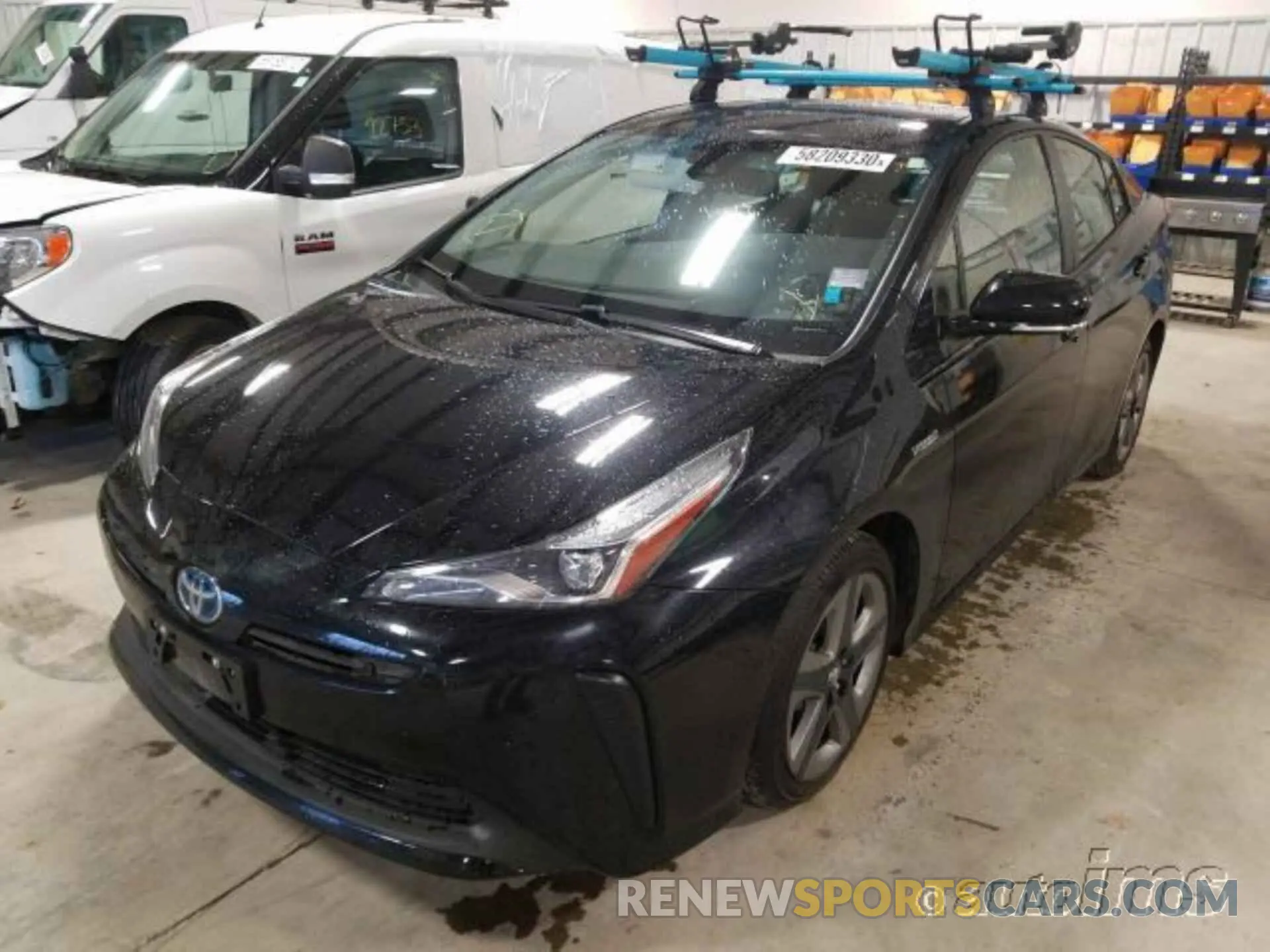 2 fotografías del automóvil dañado JTDKARFU0L3116046 TOYOTA PRIUS 2020