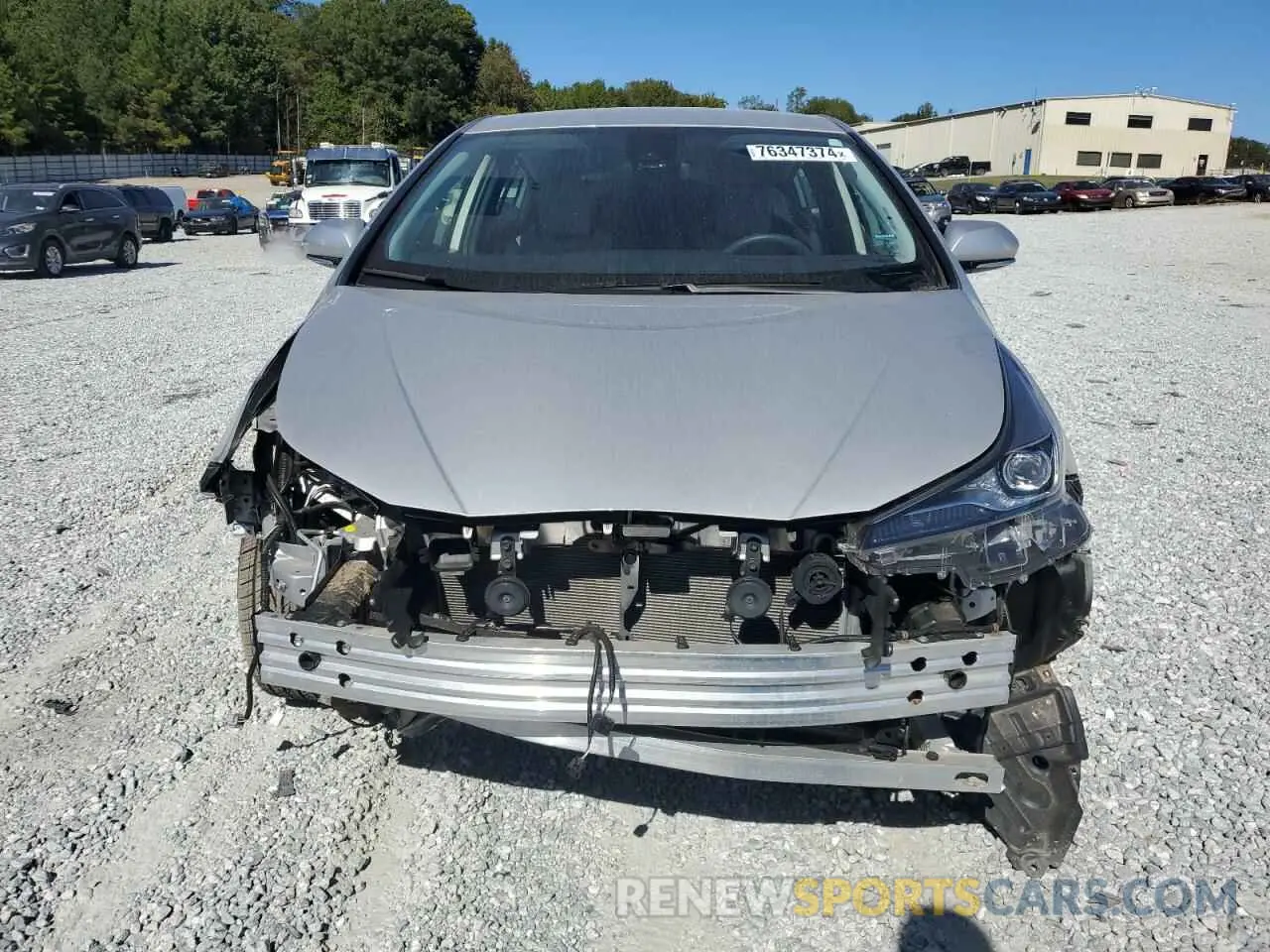 5 fotografías del automóvil dañado JTDKARFU0L3122302 TOYOTA PRIUS 2020