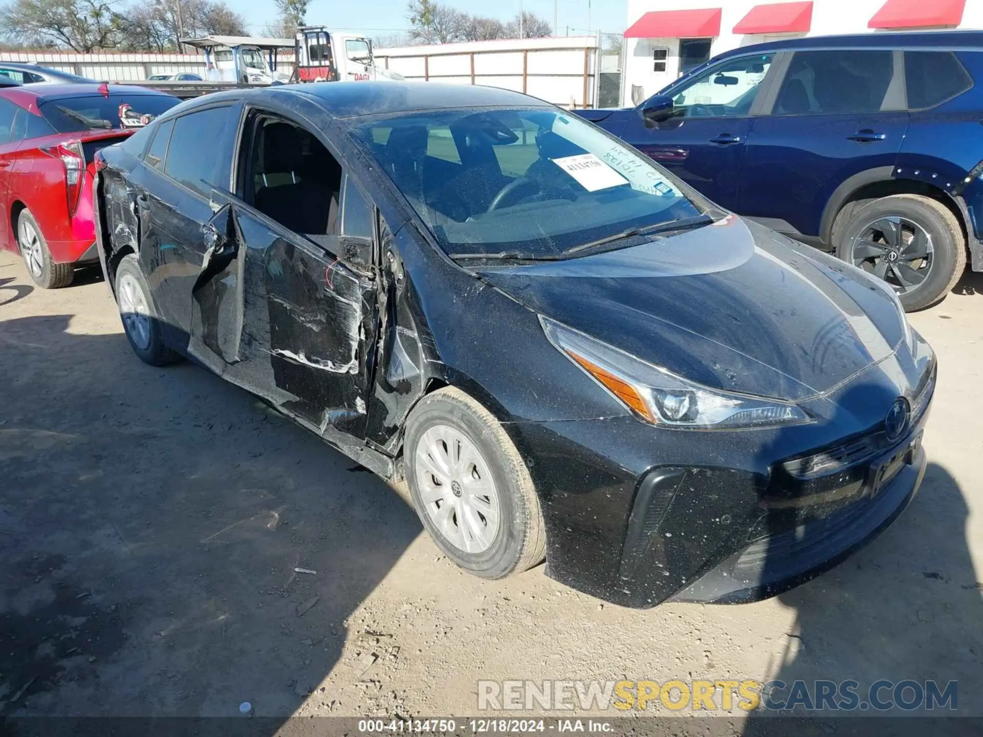 1 fotografías del automóvil dañado JTDKARFU1L3114502 TOYOTA PRIUS 2020