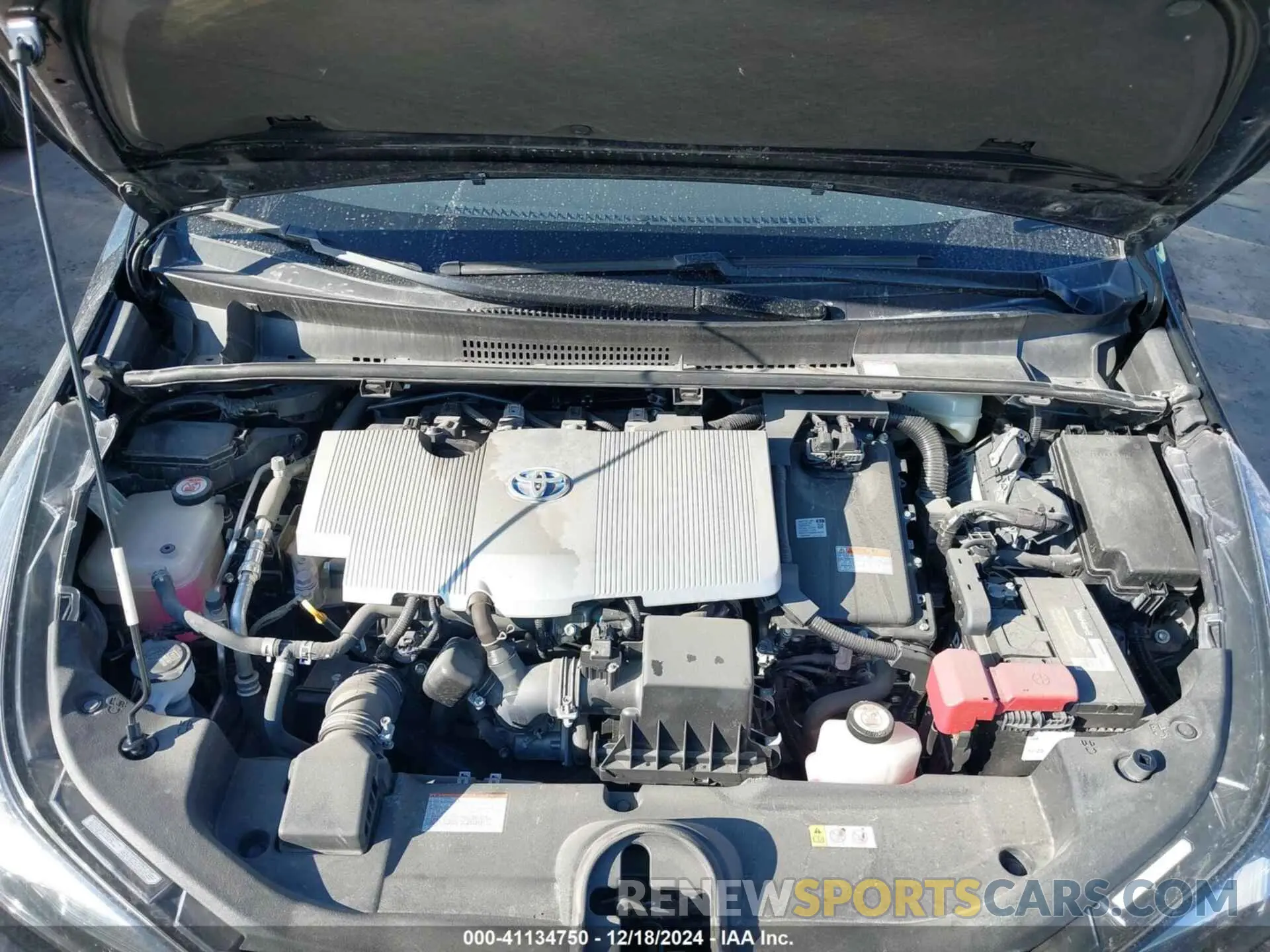 10 fotografías del automóvil dañado JTDKARFU1L3114502 TOYOTA PRIUS 2020