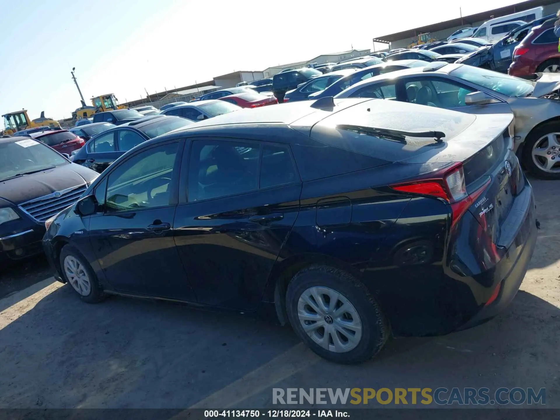 14 fotografías del automóvil dañado JTDKARFU1L3114502 TOYOTA PRIUS 2020