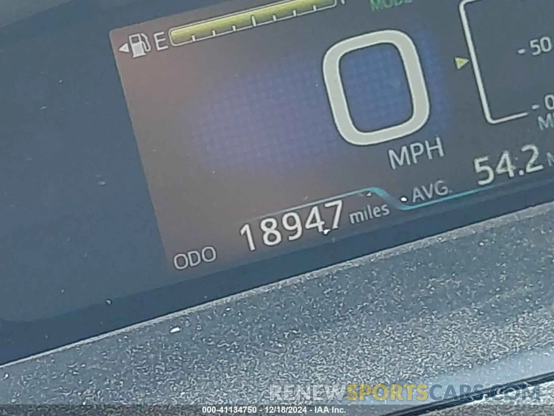 15 fotografías del automóvil dañado JTDKARFU1L3114502 TOYOTA PRIUS 2020