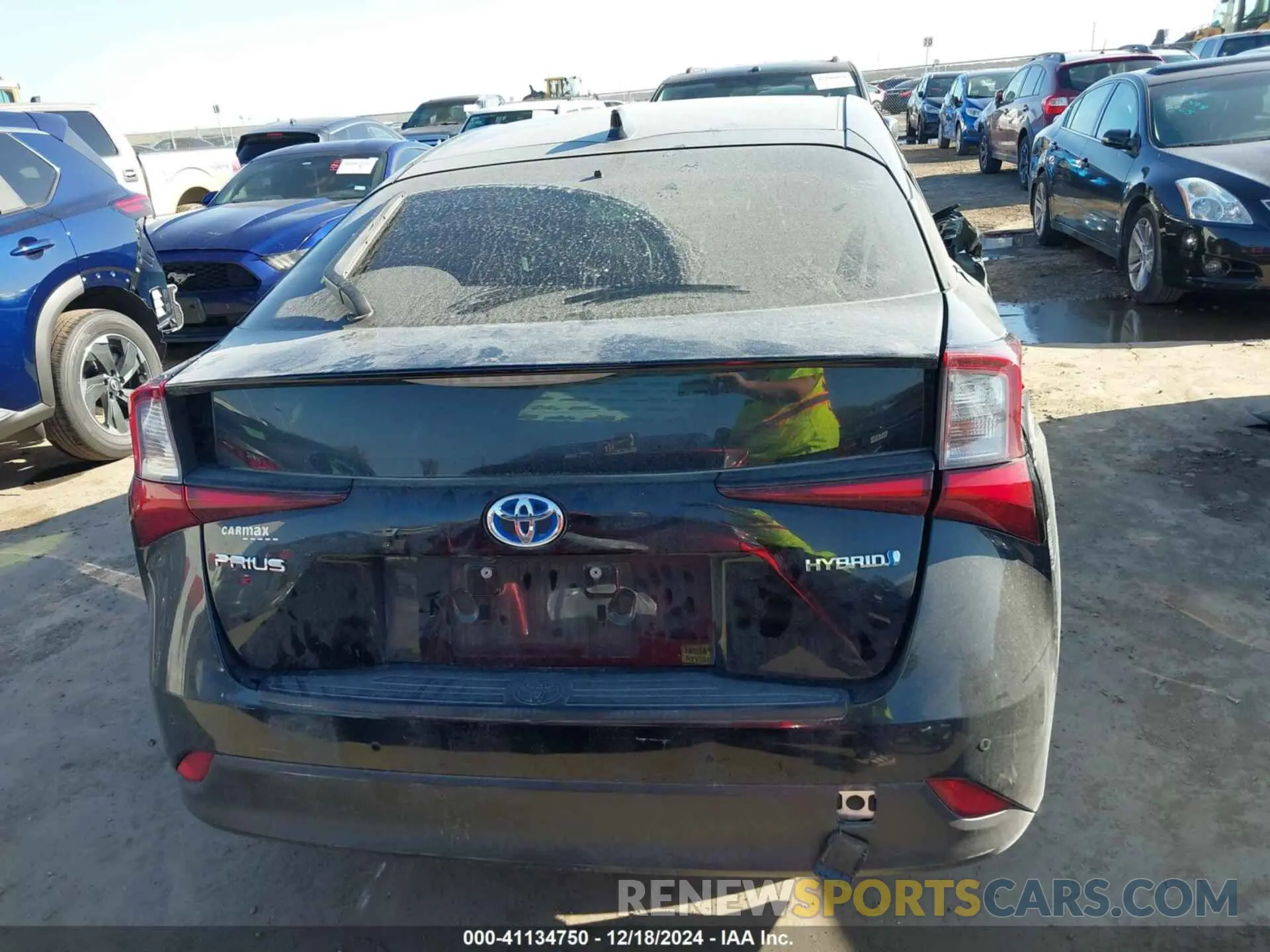 16 fotografías del automóvil dañado JTDKARFU1L3114502 TOYOTA PRIUS 2020