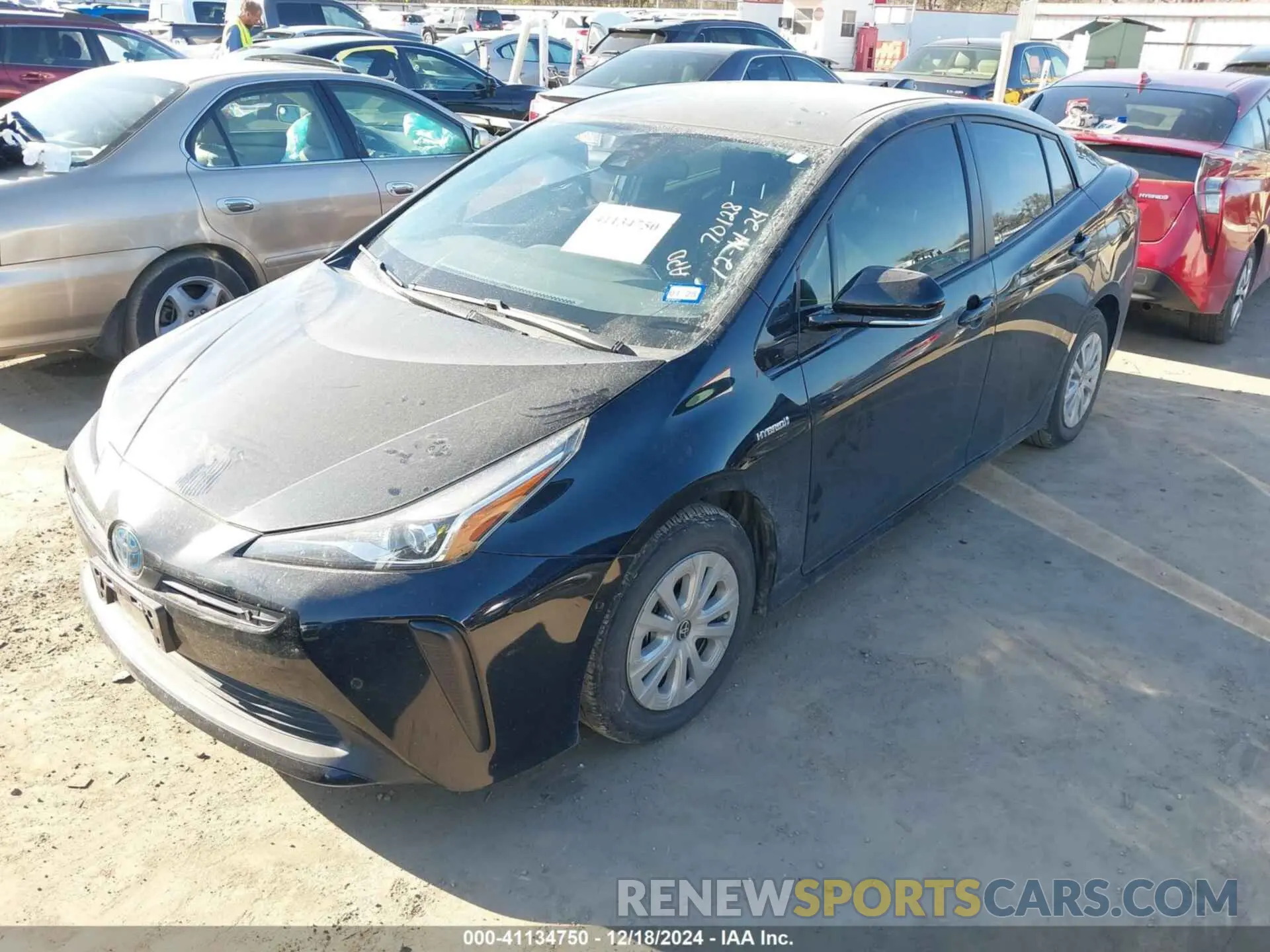 2 fotografías del automóvil dañado JTDKARFU1L3114502 TOYOTA PRIUS 2020