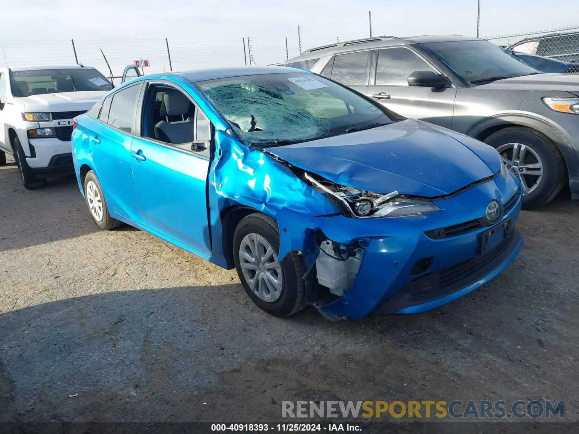 1 fotografías del automóvil dañado JTDKARFU1L3117738 TOYOTA PRIUS 2020
