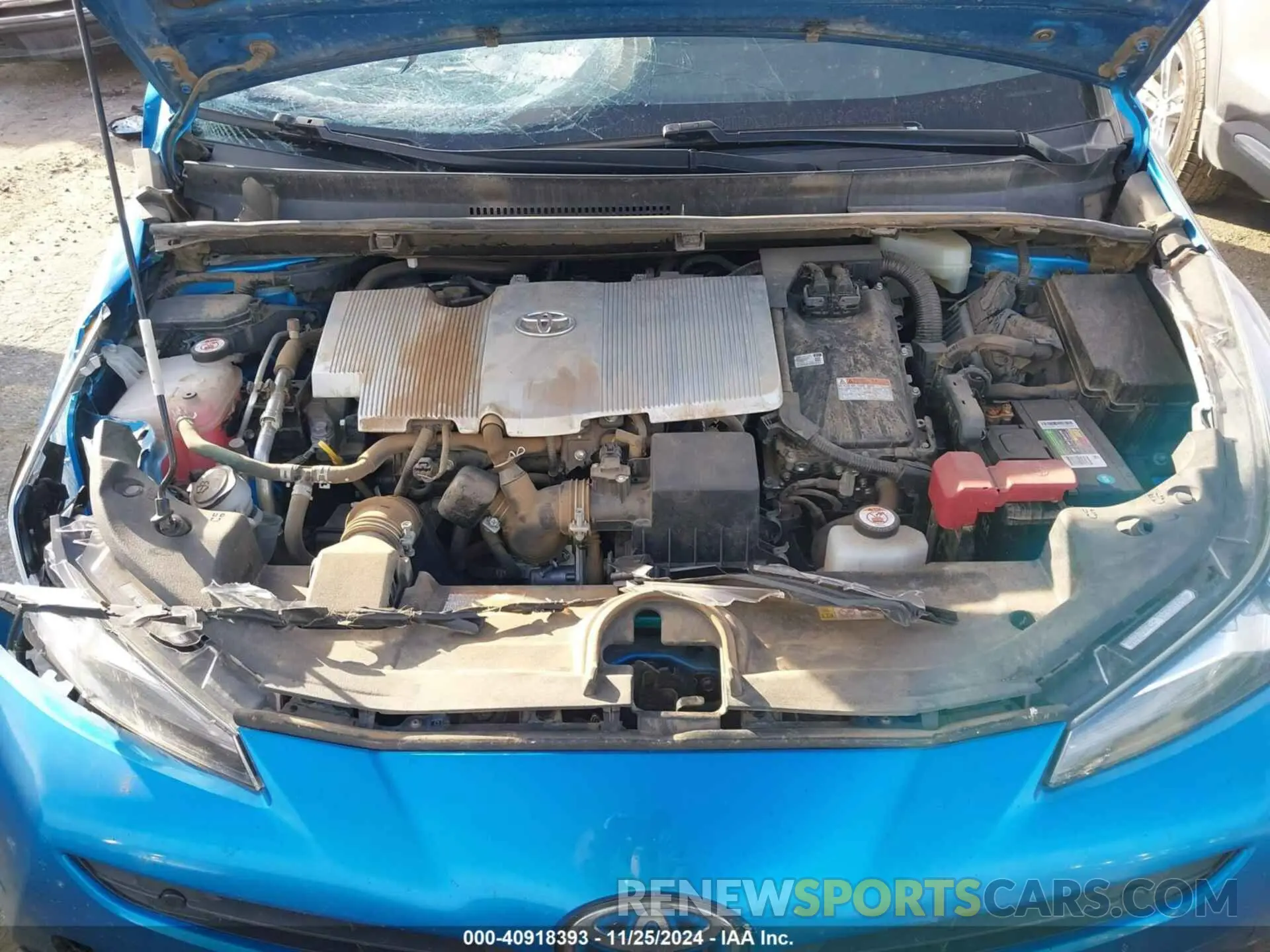 10 fotografías del automóvil dañado JTDKARFU1L3117738 TOYOTA PRIUS 2020