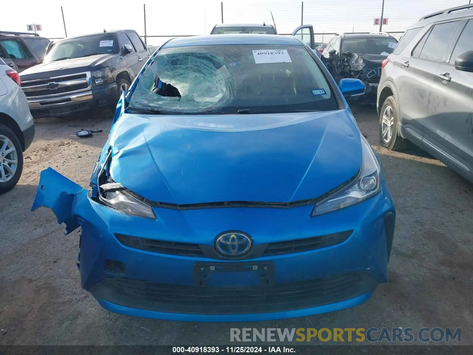 13 fotografías del automóvil dañado JTDKARFU1L3117738 TOYOTA PRIUS 2020