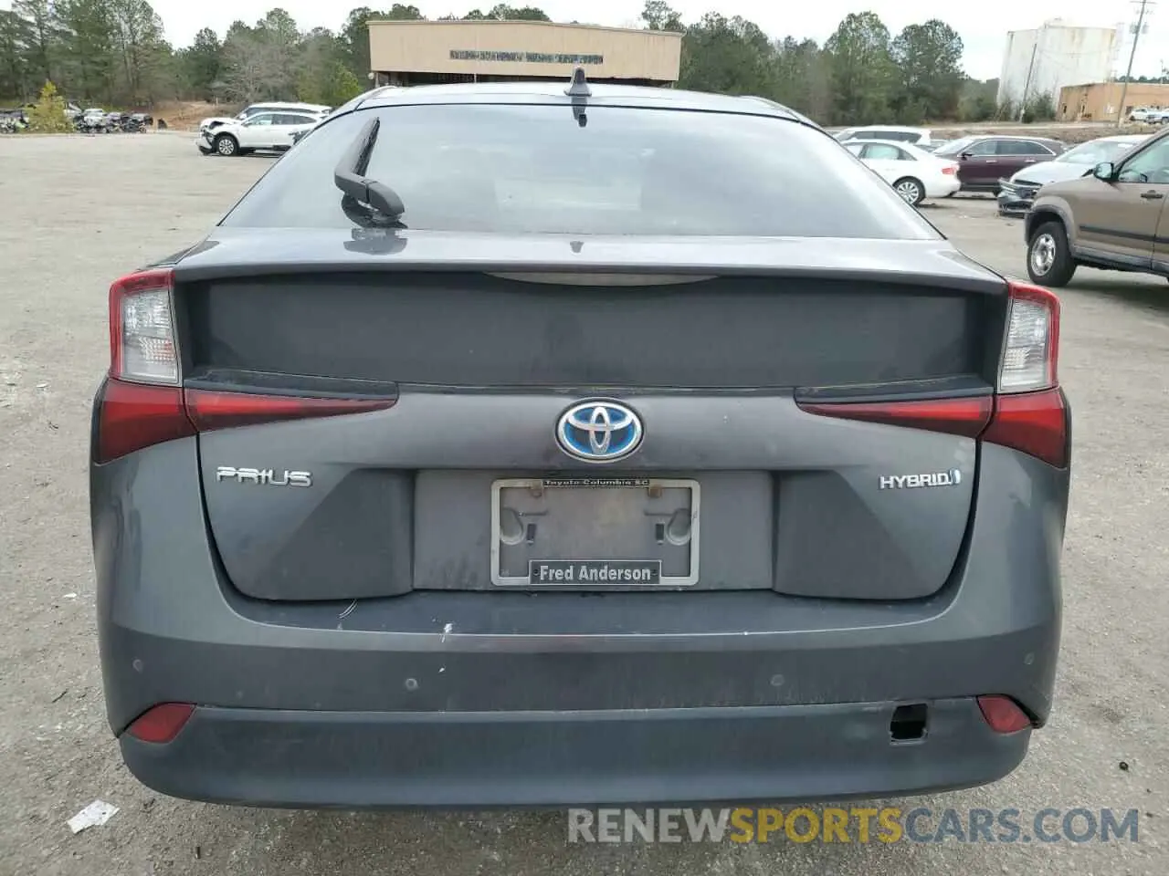 6 fotografías del automóvil dañado JTDKARFU1L3120705 TOYOTA PRIUS 2020