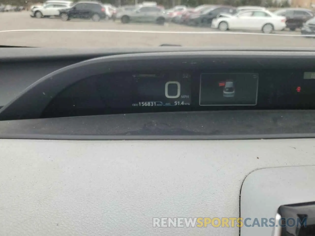 9 fotografías del automóvil dañado JTDKARFU1L3120705 TOYOTA PRIUS 2020