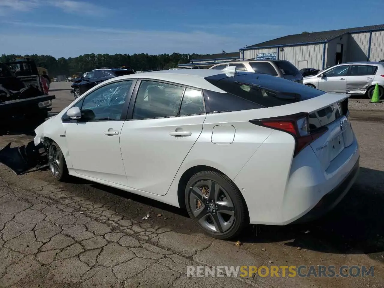 2 fotografías del automóvil dañado JTDKARFU1L3124687 TOYOTA PRIUS 2020