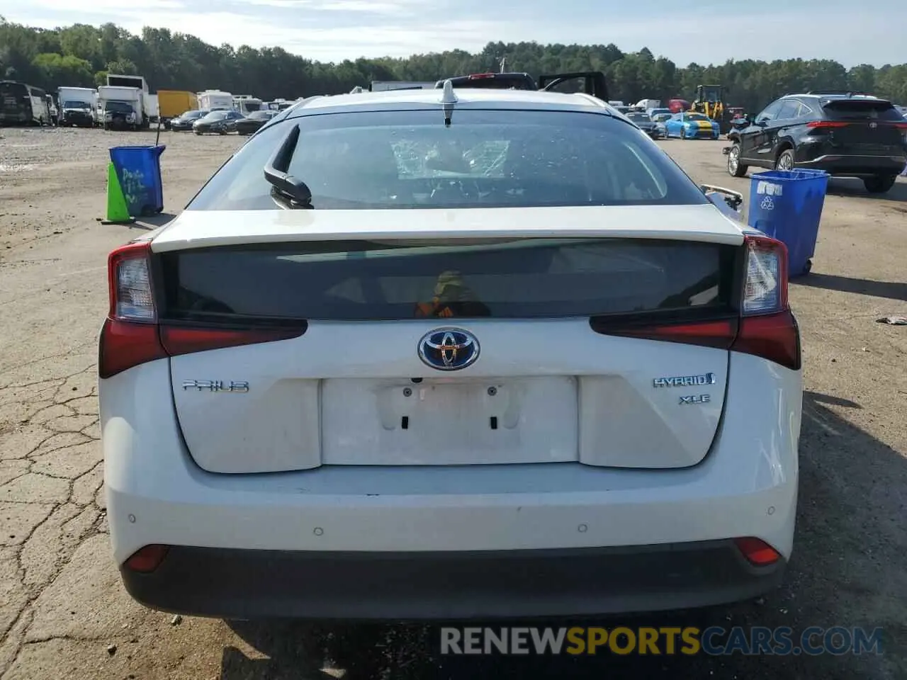 6 fotografías del automóvil dañado JTDKARFU1L3124687 TOYOTA PRIUS 2020