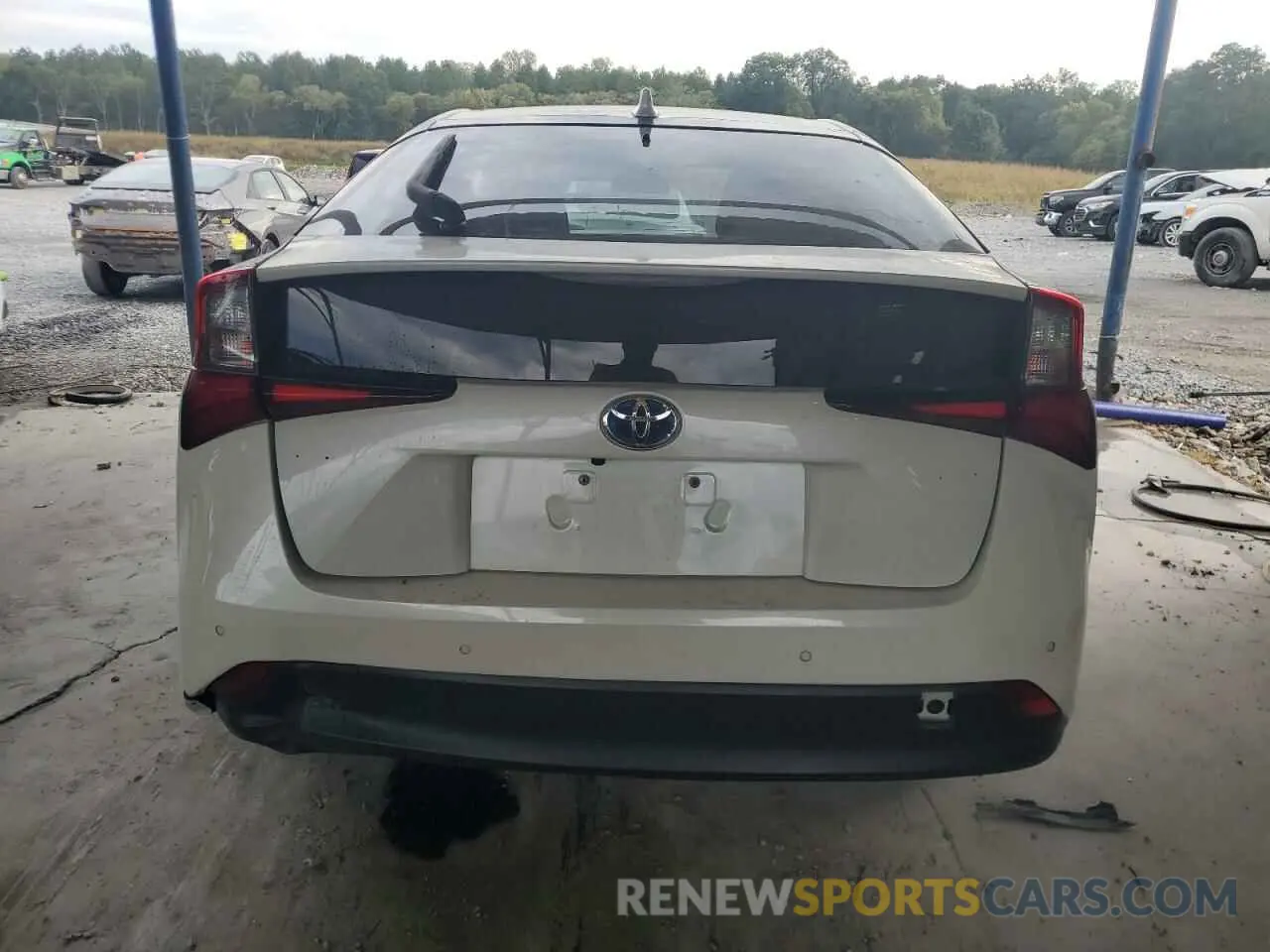 6 fotografías del automóvil dañado JTDKARFU2L3103993 TOYOTA PRIUS 2020