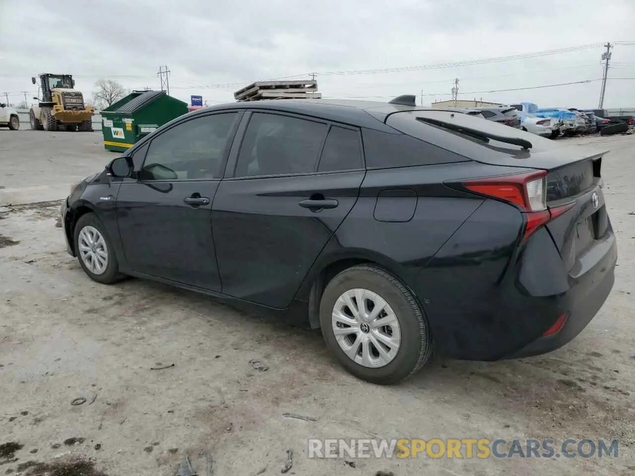 2 fotografías del automóvil dañado JTDKARFU2L3121118 TOYOTA PRIUS 2020