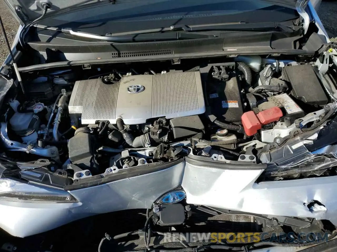 11 fotografías del automóvil dañado JTDKARFU2L3125508 TOYOTA PRIUS 2020