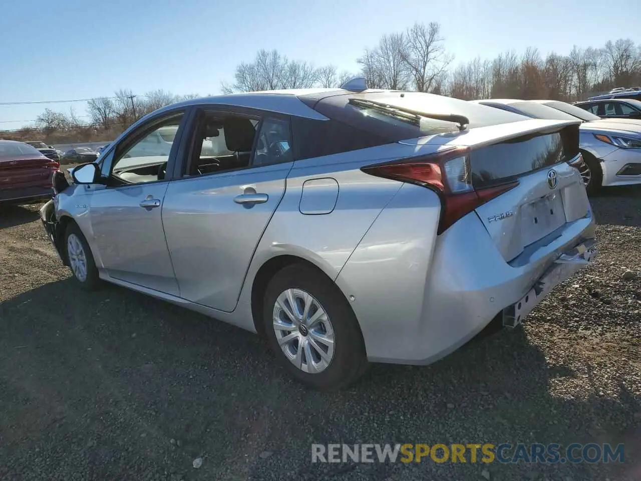 2 fotografías del automóvil dañado JTDKARFU2L3125508 TOYOTA PRIUS 2020