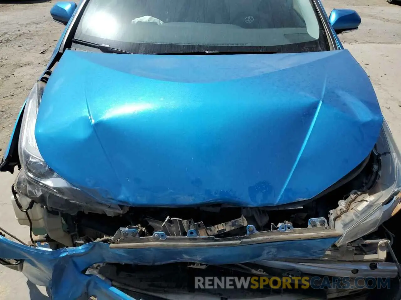 12 fotografías del automóvil dañado JTDKARFU3L3125646 TOYOTA PRIUS 2020