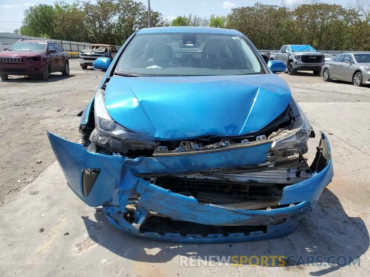 5 fotografías del automóvil dañado JTDKARFU3L3125646 TOYOTA PRIUS 2020