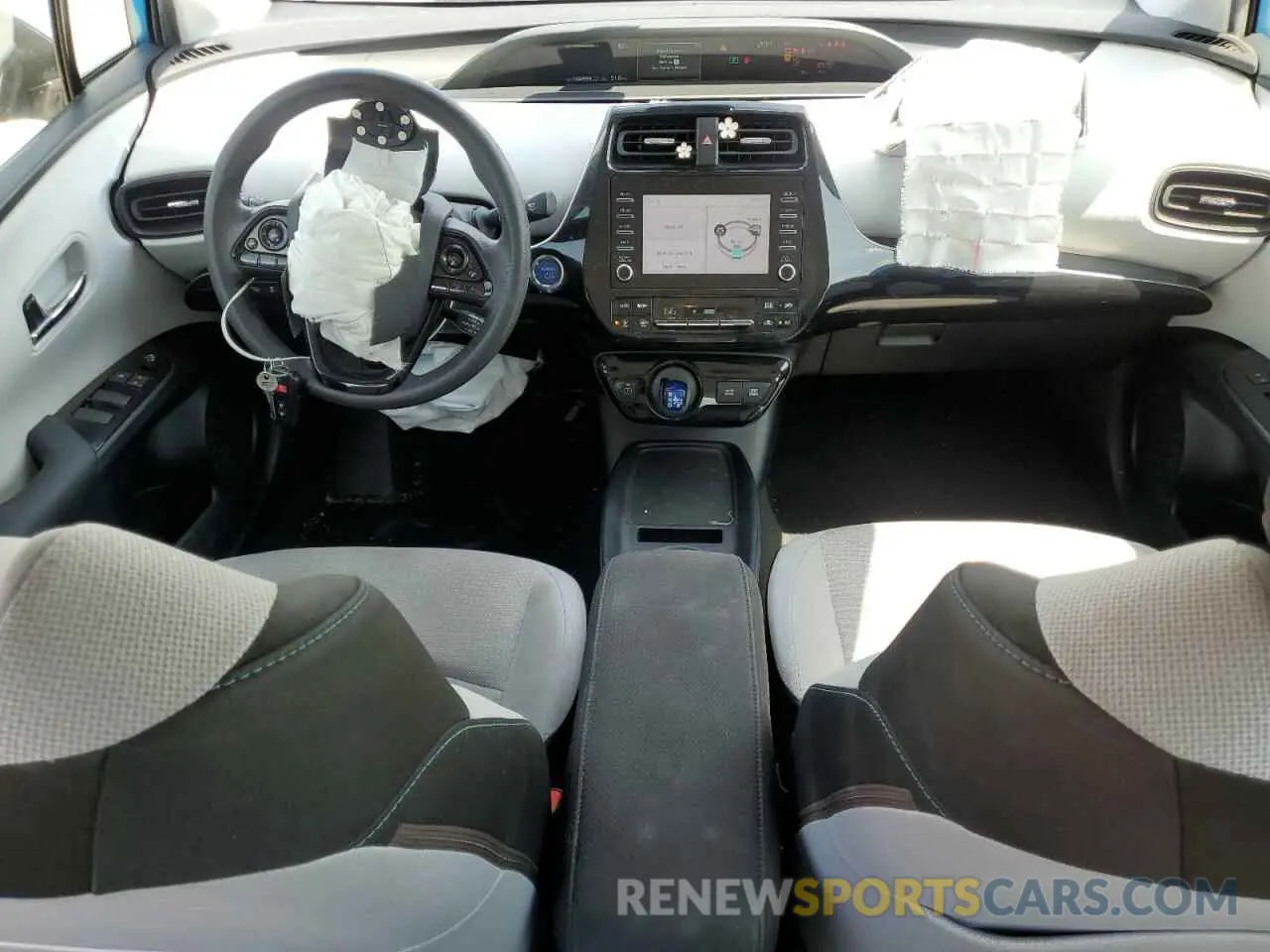 8 fotografías del automóvil dañado JTDKARFU3L3125646 TOYOTA PRIUS 2020