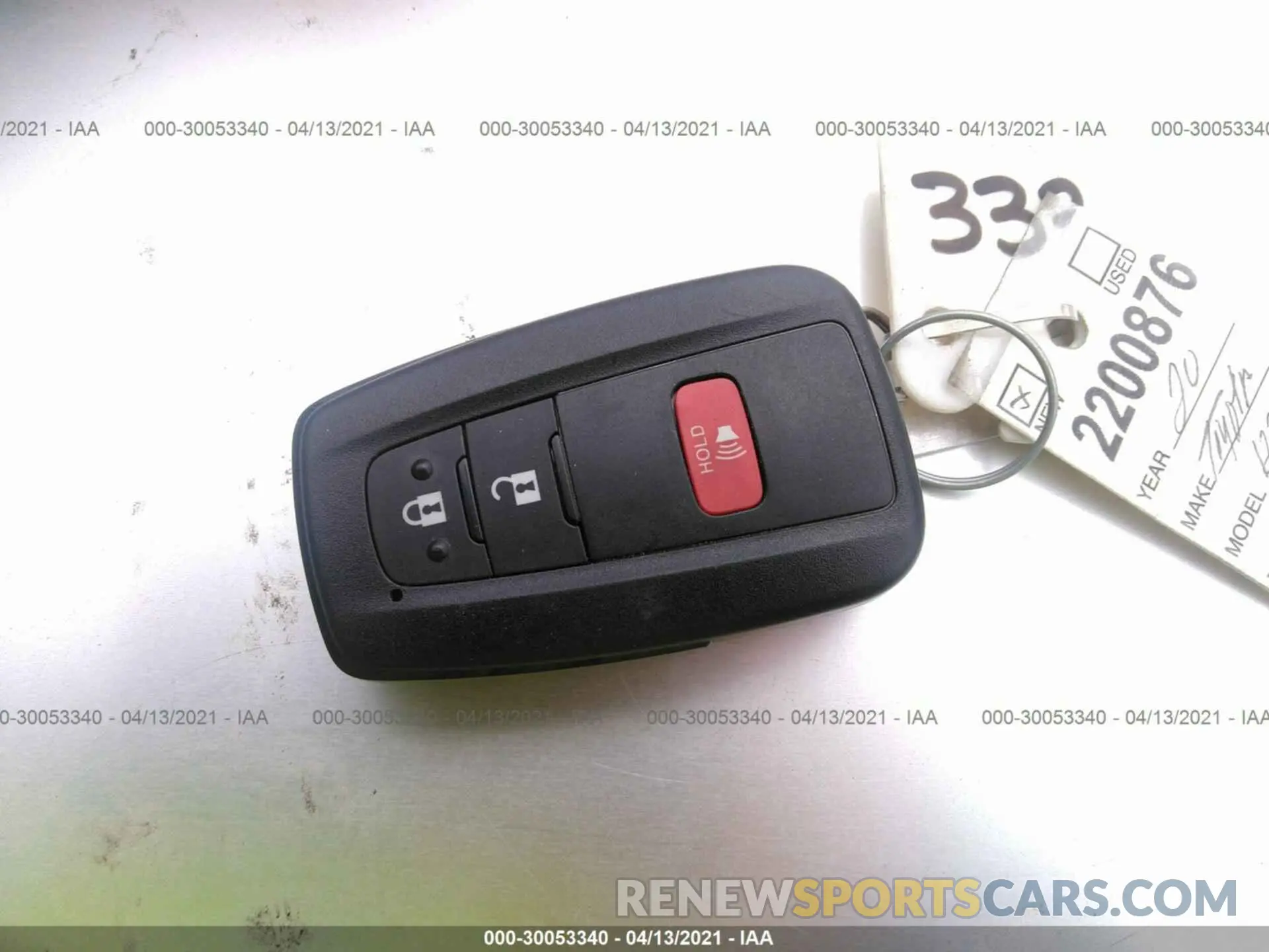 11 fotografías del automóvil dañado JTDKARFU4L3111349 TOYOTA PRIUS 2020